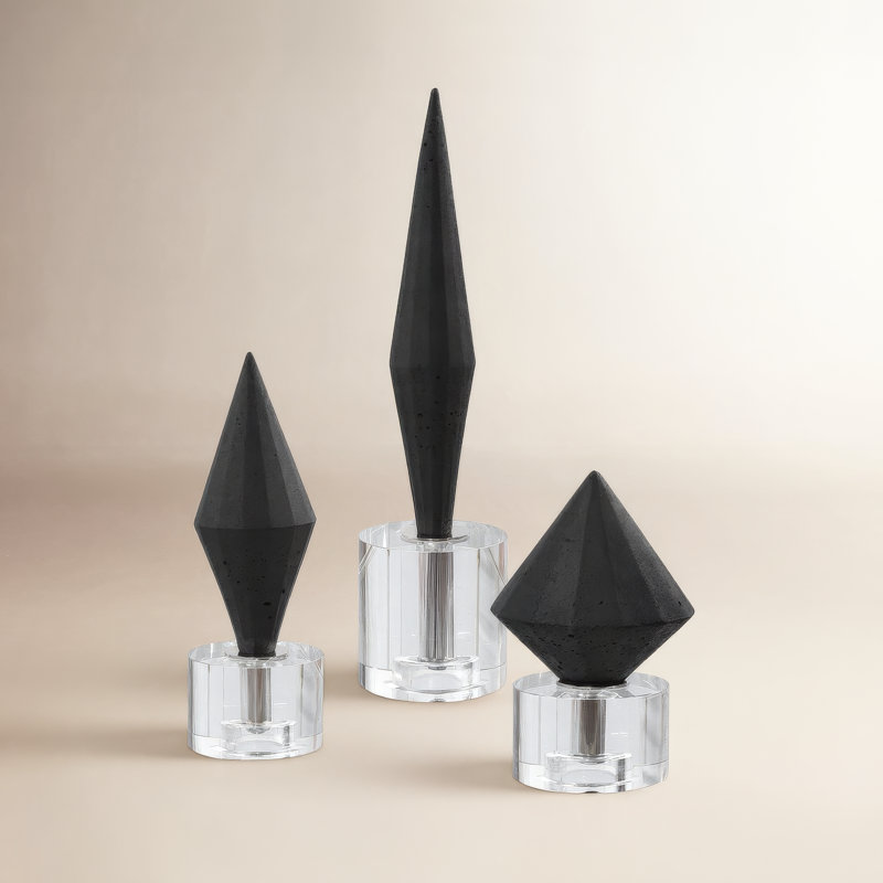3 Piece Matisse Sculpture, Black