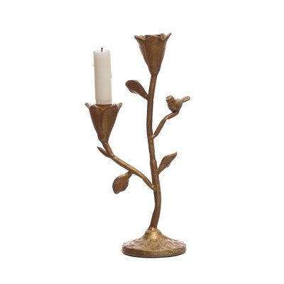 11.75'' H Iron Tabletop Candelabra