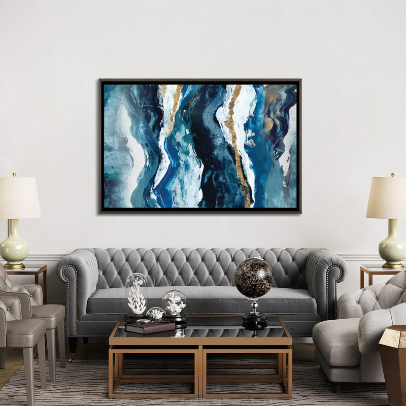 Effectus II by Isabelle Z - Wrapped Canvas Print, Dark Rustic Wood Framed, 40" H x 60" W x 1.5" D
