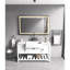 Miroir mural de salle de bain 72 * 48 avec DEL - Lumen élevé, brouillard, aluminium noir mat