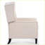 Fauteuil inclinable, fauteuil à oreilles manuel à 3 vitesses, structure en bois massif d'une largeur de 27,16 po | Tissu beige-668727298