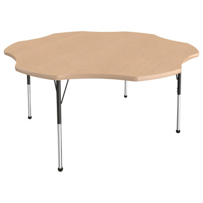 Table d'activités 60 "x 60" à moulures en T avec pieds réglables