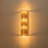 Brynie 4-Light Brass Glass Rod Wall Sconce