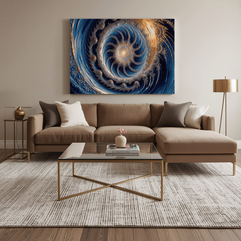 Art sur toile gris, H 12 po x l 18 po