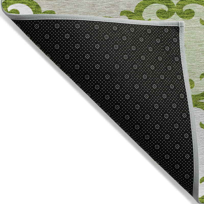 Malek Indoor/Outdoor Area Rug with Non-Slip Backing, Rectangle 9' x 12'