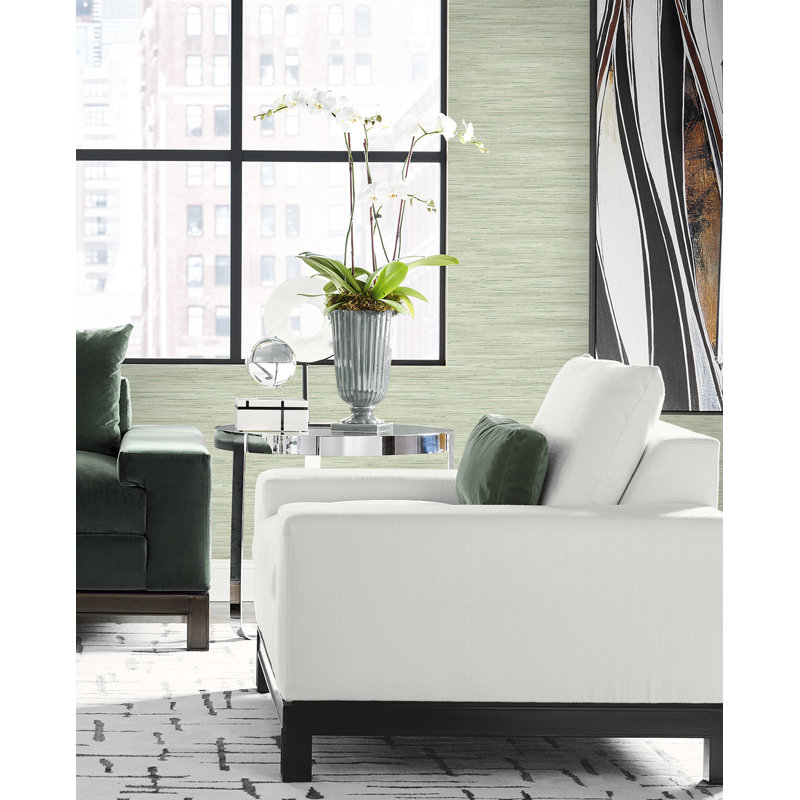 Vinyl Wallpaper Roll, Blanched Pistachio