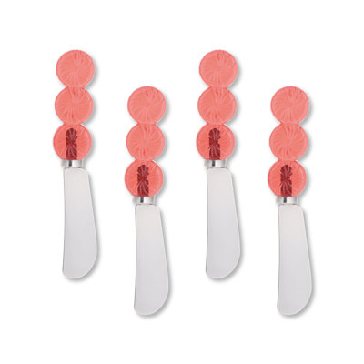 Peppermints Transparent Polyresin Cheese Spreader, S4