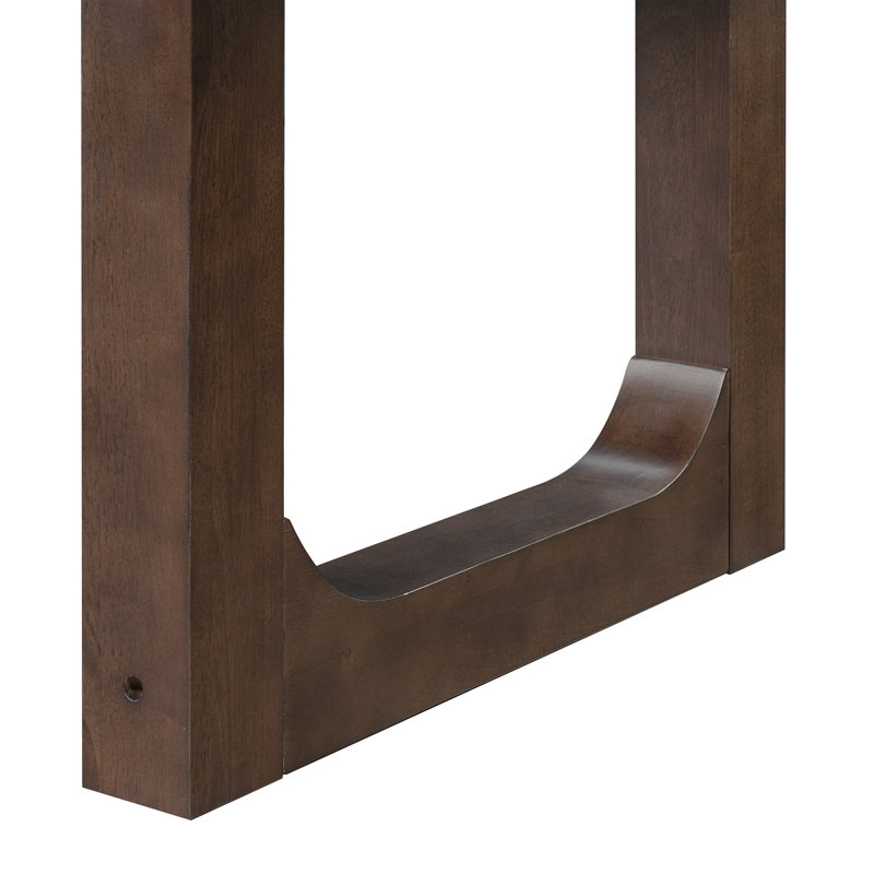 Table de salle à manger extensible de 60 à 78 po, table de cuisine en bois de ferme avec rallonge amovible, grande table extensible pour 4 à 8 personnes, noyer