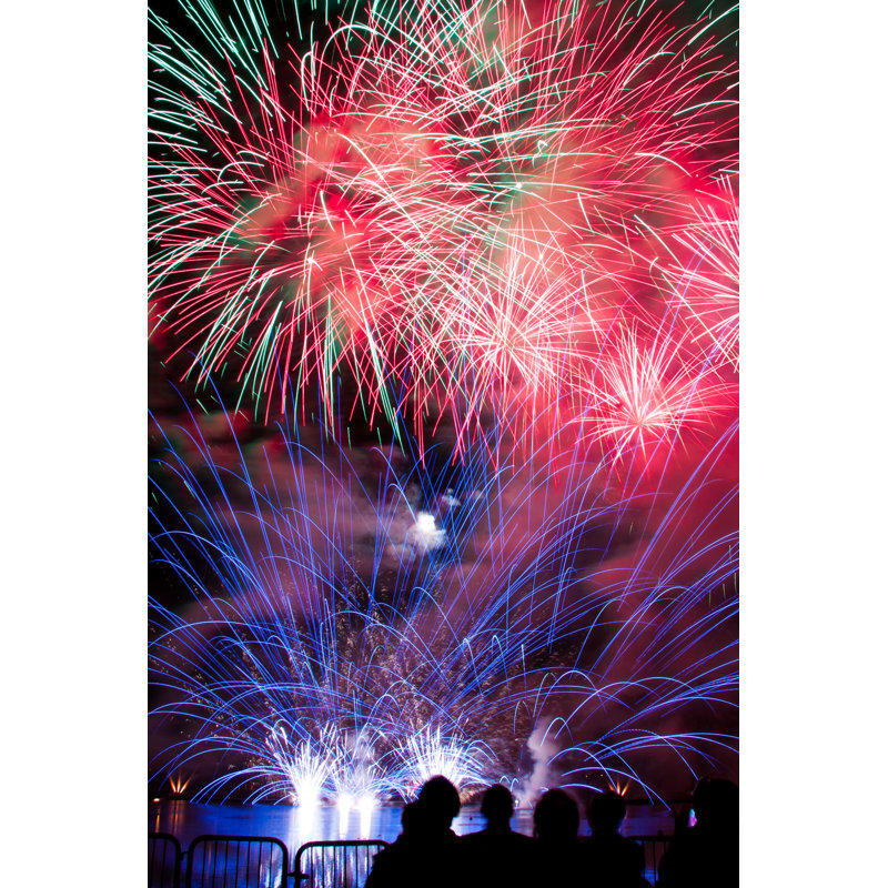 Fireworks - Wrapped Canvas Print, 46cm H x 30cm W x 3.8cm D