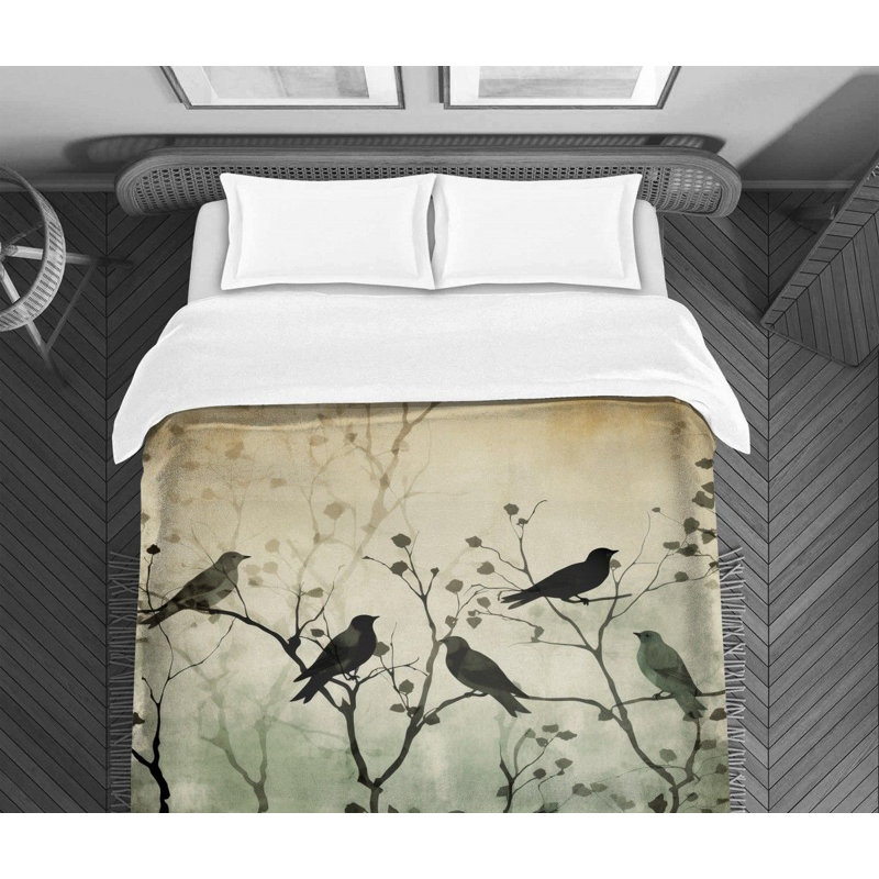 Tree Bird Marshanna Polyester Comforter, Twin Extra Long Comforter