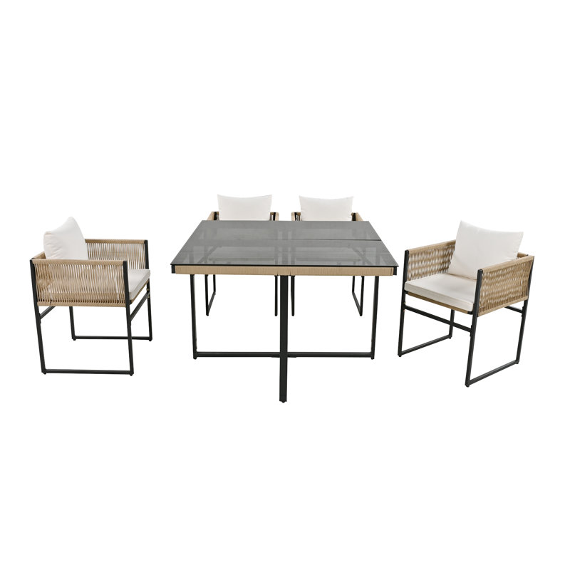 4 - Person Patio Dining Set Square Table