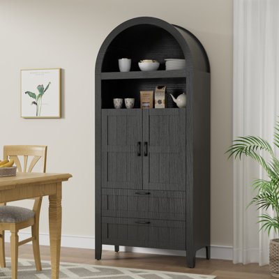 70.9" H Arched Display Cabinet by Winston Porter