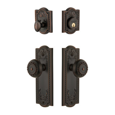 Parthenon Complete Entry Knob Set with Deadbolt