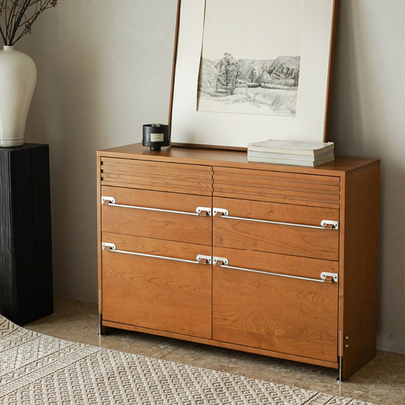 Commode d'appoint Mid-Century, Brun