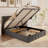 Minos 42â€ Upholstered Platform Bed with Headboard, Lift Storage, Hydraulic Design-2140785787-2140785786