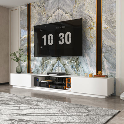 109'' W 2-Drawer TV Stand Media Console