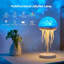 Jellyfish Lamps Projector RVB veilleuse avec 7 couleurs changeantes Galaxy Table de bureau portable Veilleuse pour salle de bain, couloir, décoration de chambre, cadeau d'anniversaire
