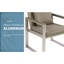 Canapé double en aluminium tissé en aluminium-60711991