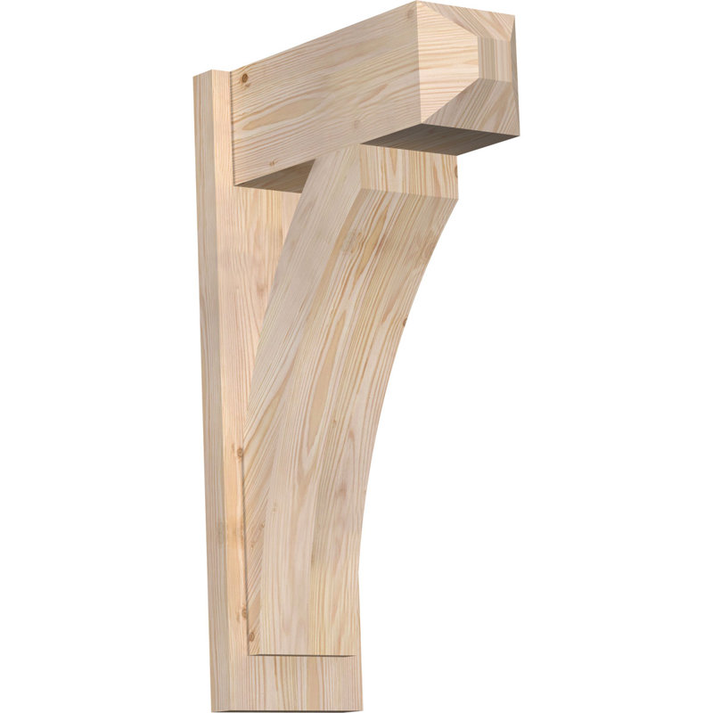 Persienne en bois rustique Thorton Craftsman, Sapin Douglas de 5 1/2 po (lisse),  P 46 po x H 46 po 