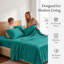 Ensemble de draps en coton 4 pièces pour lit Queen Size, draps respirants et rafraîchissants, literie douce inspirée des hôtels, draps de luxe vert chasseur avec poches profondes de 40 cm, infroissables et faciles d'entretien-135803612-135803615