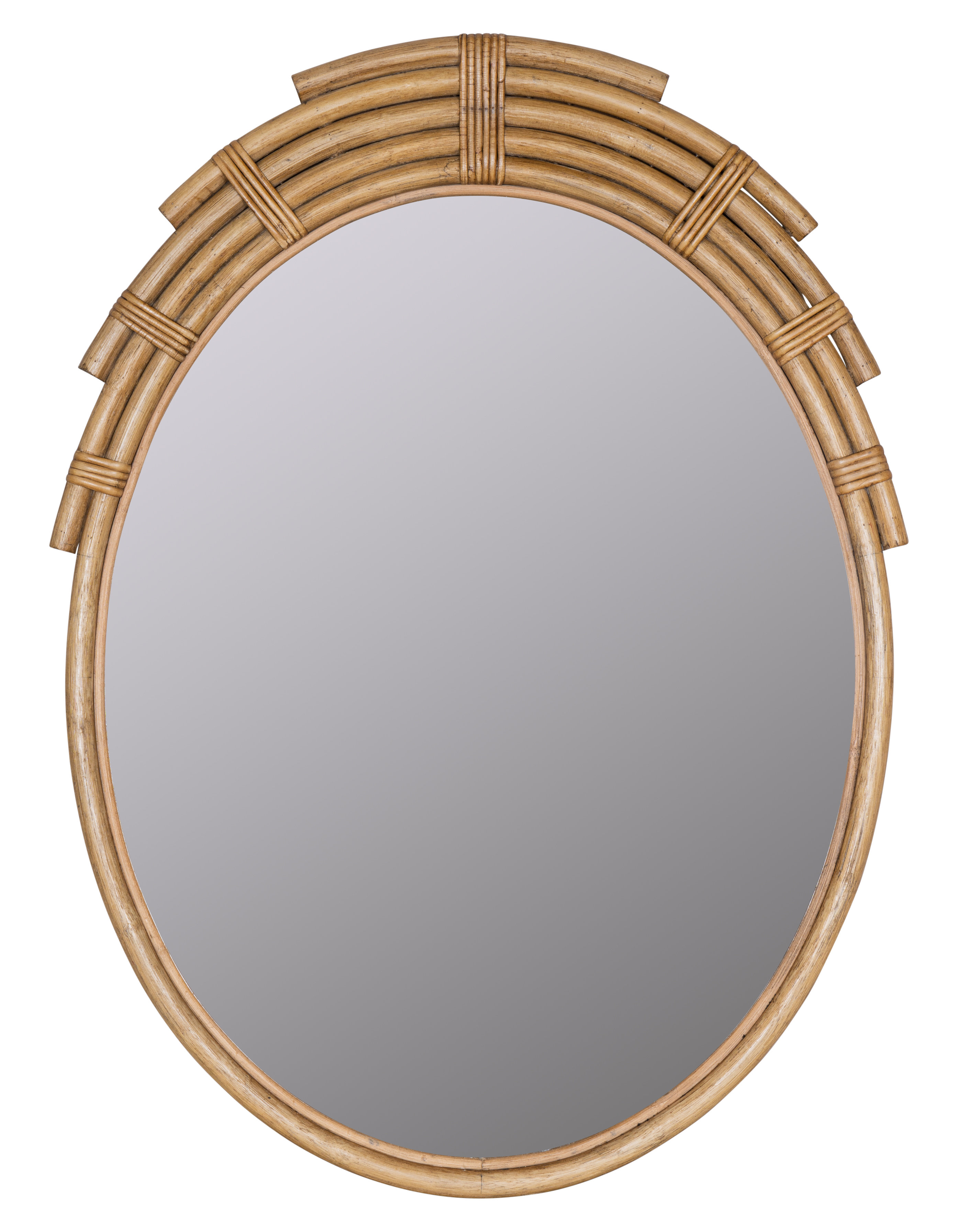 Joss  Main Citrina Oval Rattan Wall Mirror Wayfair