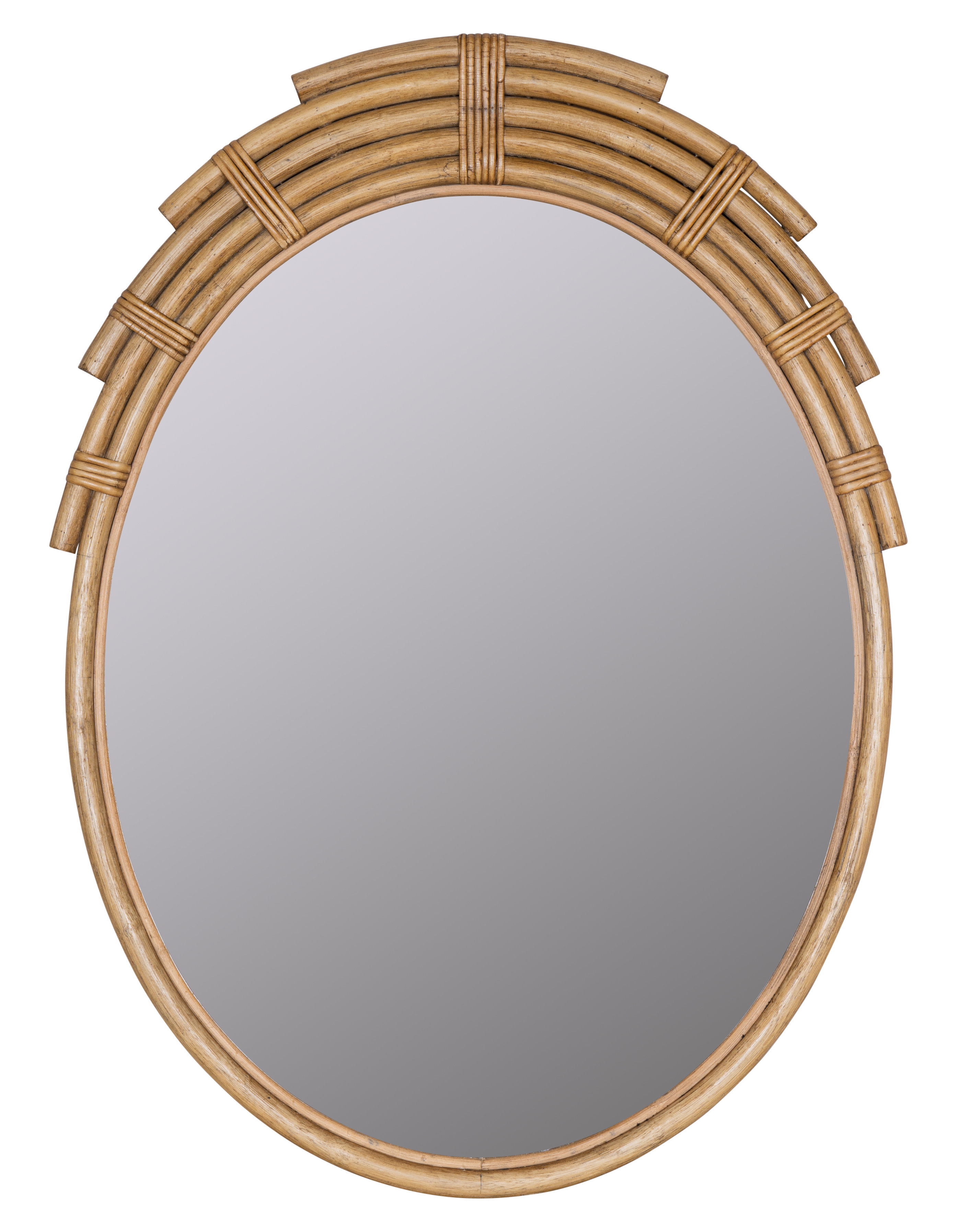 Citrina Rattan Oval Wall Mirror Joss & Main
