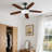 Antarctic Star 52" Low-Profile Ceiling Fan With Led Light & Remote,Sleek, Silent, And Smart—Perfect For Bedrooms, Nurseries, Or Cozy Indoor Spaces!