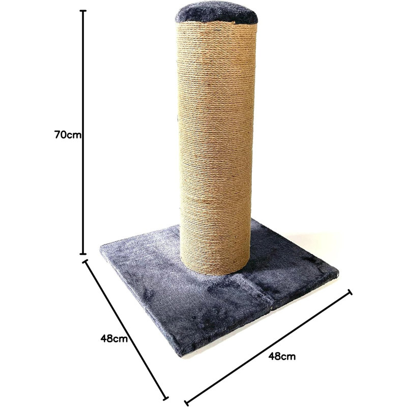 Arlesey Scratching Post, Grey, 186cm H x 66cm W x 20.2cm D