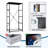 4 Drawer Dresser for Bedroom, Narrow Chest of Drawers, Wooden Top and Study Iron Frame 18"x37.5"-(WxH)