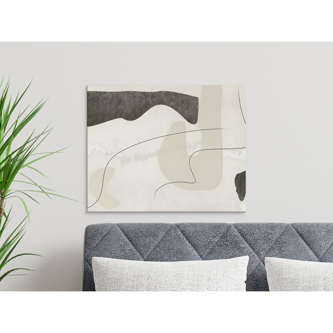 Organic Modern Abstract Neutral Canvas Wall Art