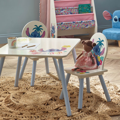 Disney Stitch Table and Chair Set - (2 Chairs Included) - Ideal for Arts & Crafts, Snack Time, Homeschooling, Homework & More
