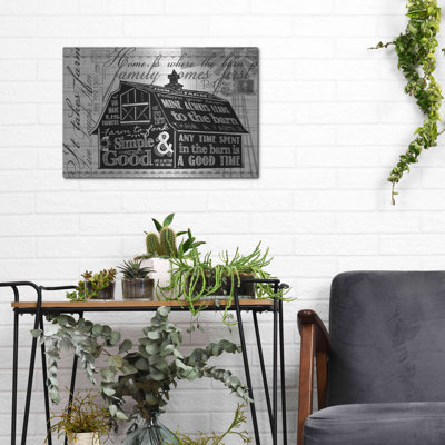 Luxe Metal Art 'Simple & Good Barn' By Cindy Jacob " Simple & Good Barn " by Cindy Jacobs