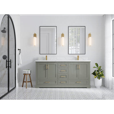 Ensemble de meuble-lavabo double 72 po Esin