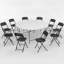 Table 11 pièces pliable en demi-table-111836005-111835993