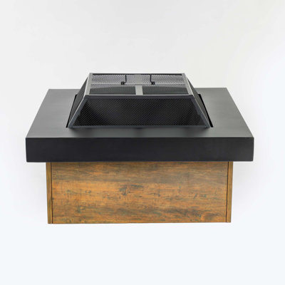 36-Inch Iron Fire Pit Table Wood-Burning Stove -  Latitude Run®, E02895F14C1448489AD9DCCCDC0A5065