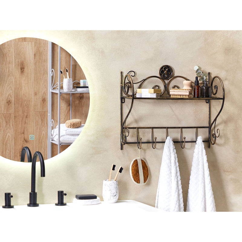 Barnard Metal Accent Shelf, Black