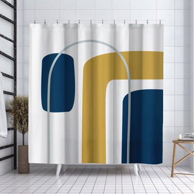 Hagan Geometric Shower Curtain