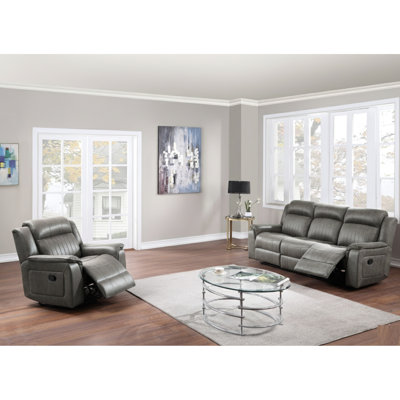 37.12'' Faux Leather Sofa