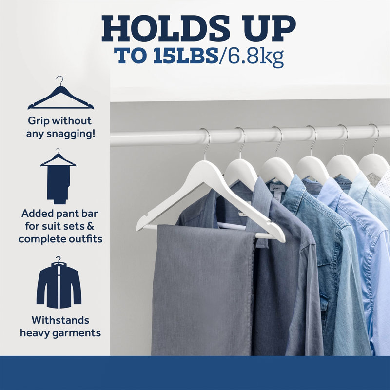 Wood Standard Hanger, White