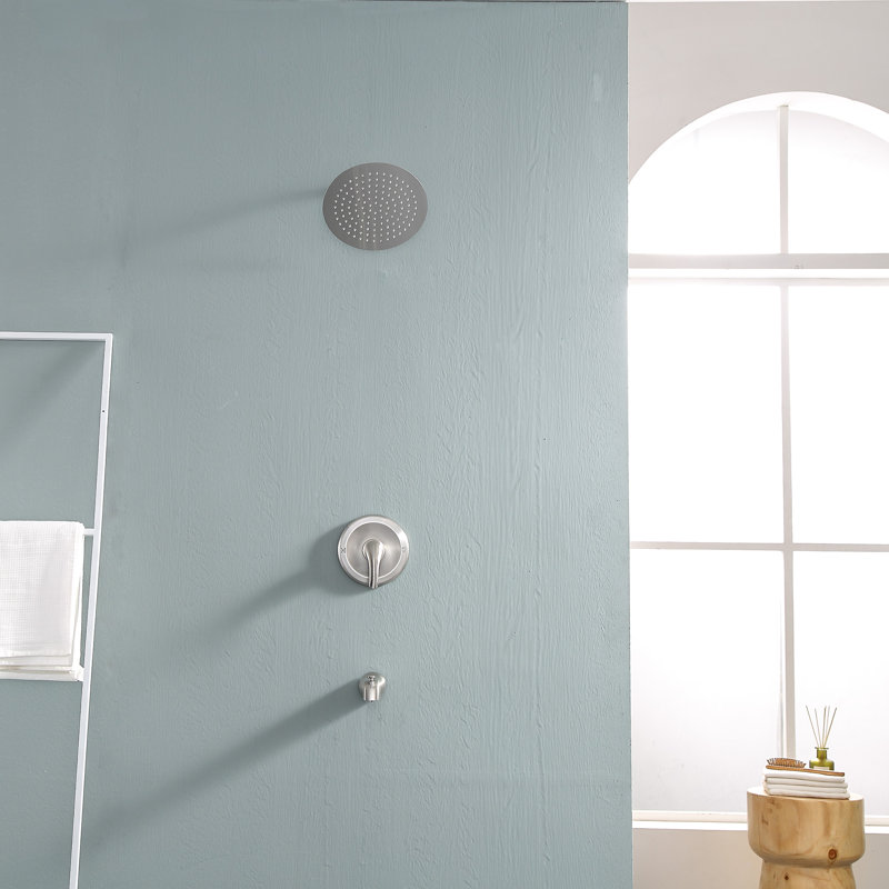 Rain Adjustable Shower Head 1.8 GPM GPM, Brushed Nickel