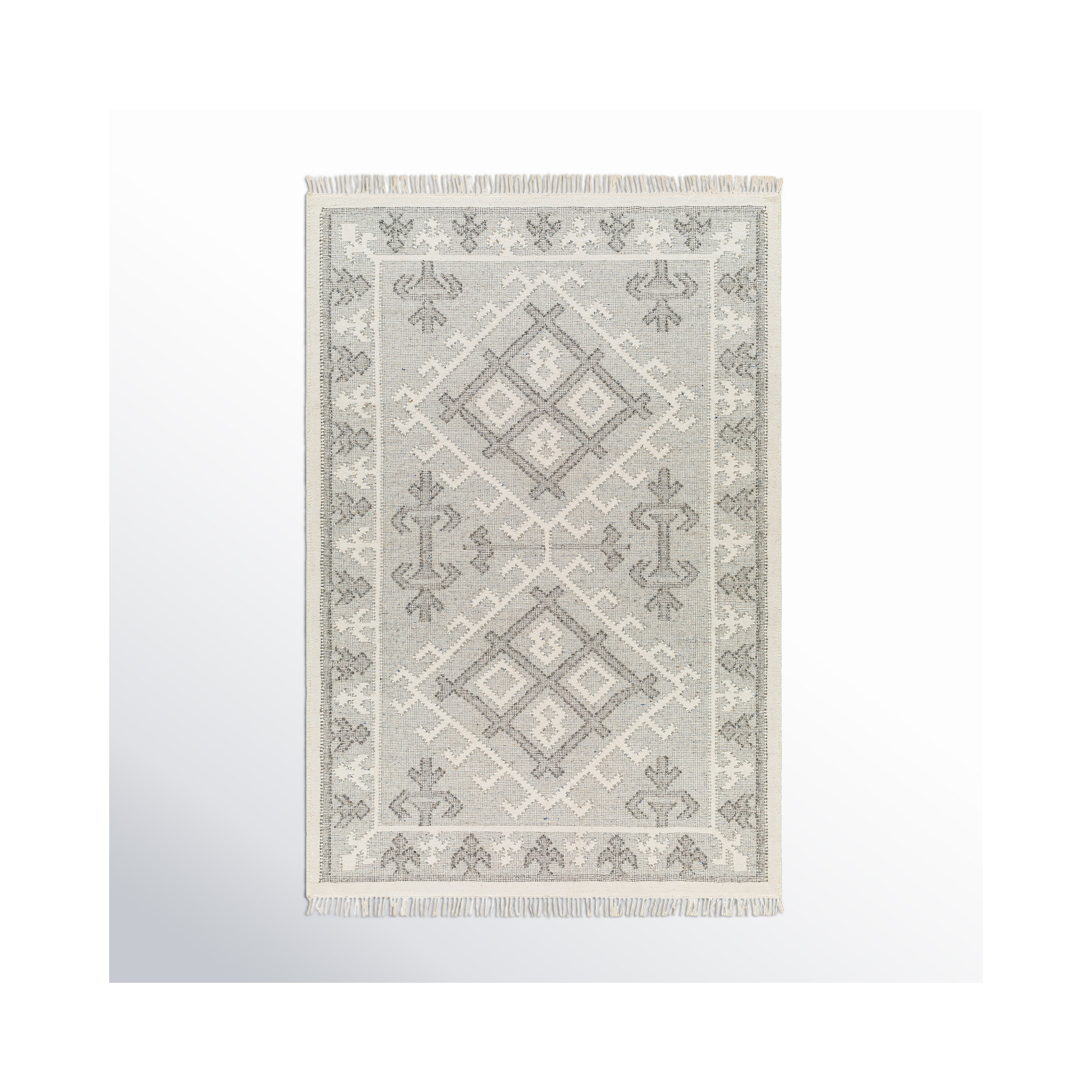 Saber Handmade Wool Rug, Rectangle 5' x 7'6"