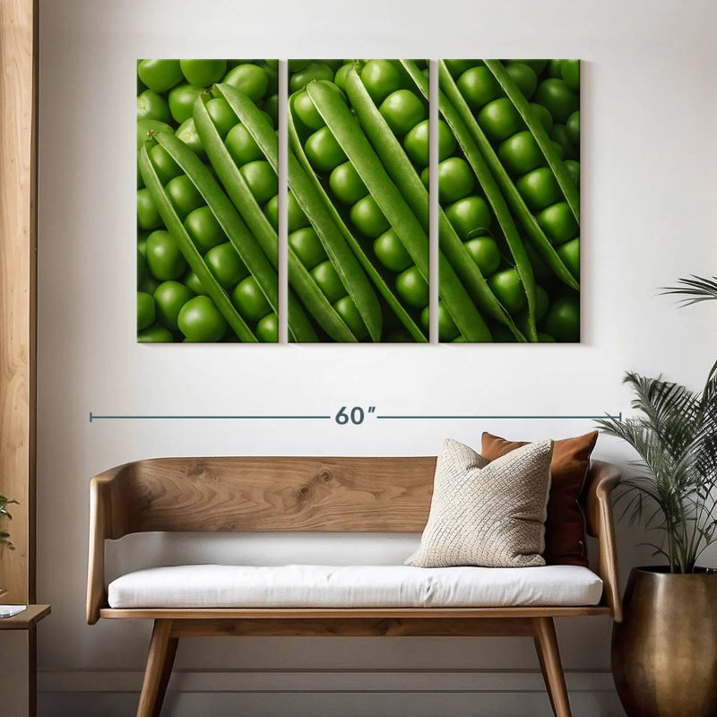 Yarlin Peas, 32" H x 50" W