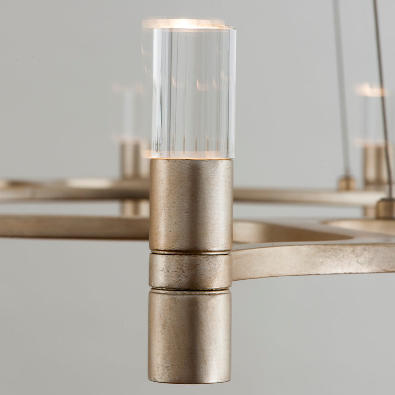 Nexus 12-Light Unique Wagon Wheel LED Chandelier