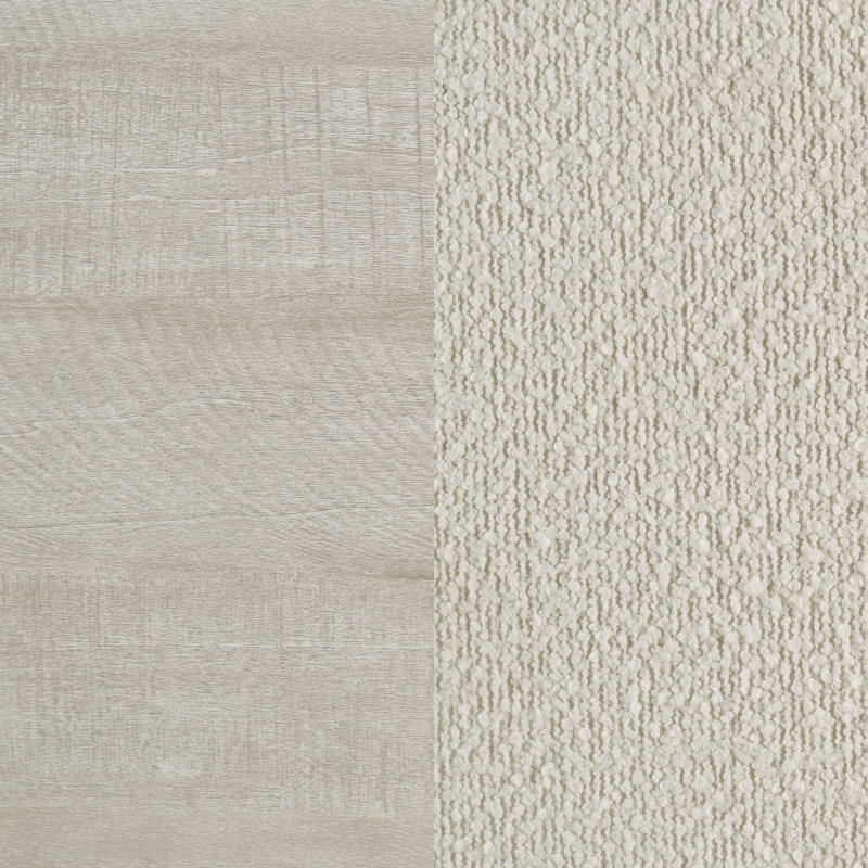 Lit à panneau double Strout Rustic Cream