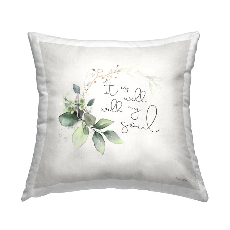 Coussin décoratif «Well With My Soul» par Susan Ball