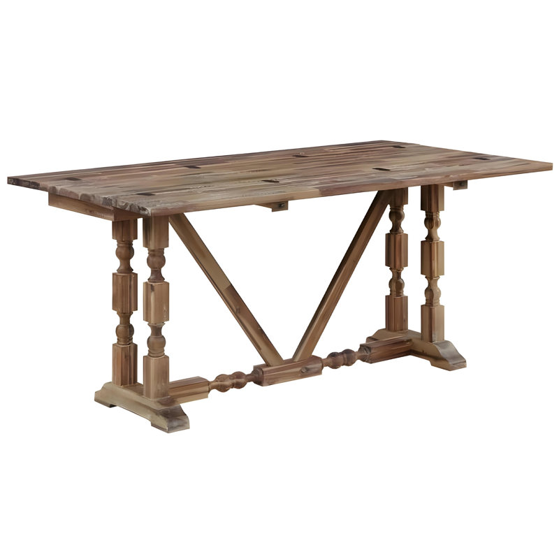 Vail Flip-Top Console Table Multi Brown