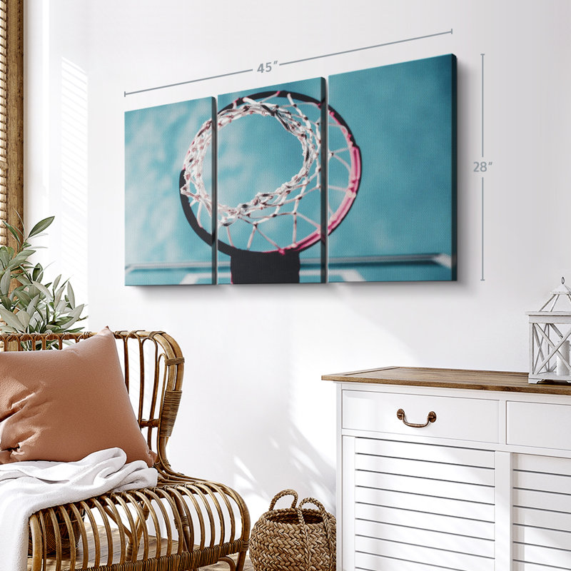 «Basketball Hoop», 3 pièces, H 28 po x l 45 po x P 1,25 po
