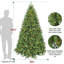 Arbre de Noël épinette pré-éclairé-1816811370