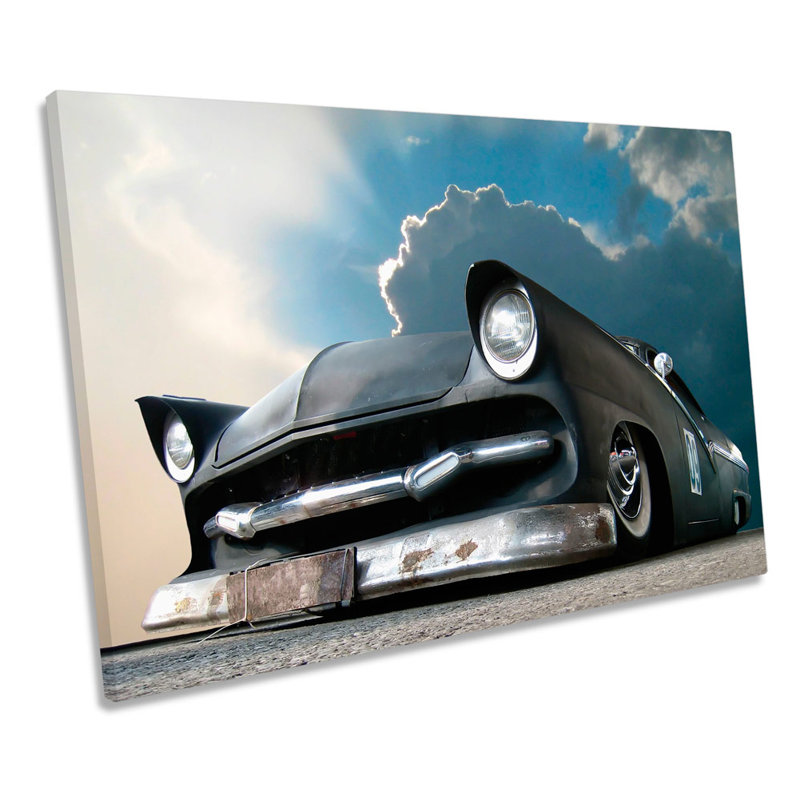 Lowrider Show Car Muscle - Wrapped Canvas Print, 91.4cm H x 137.2cm W x 4cm D