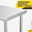 Stainless Steel Table Commercial Work Table,NSF Three Layer Workbench Heavy Duty Prep Worktable-100490297